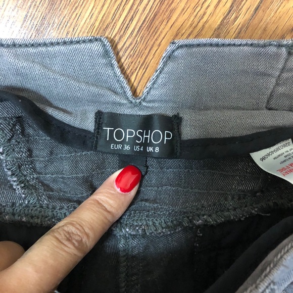 Topshop Motorcycle Skinny Jeans - Picture 3 of 3